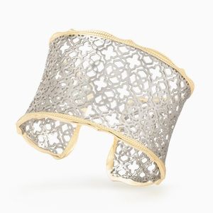 Kendra Scott Candice Silver and gold cuff bracelet